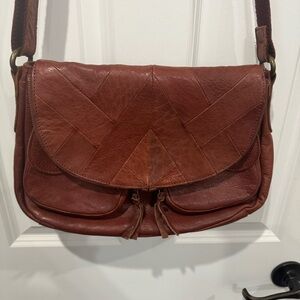 Vintage Lucky Brand leather western purse shoulder bag